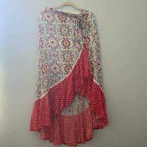 Solitaire print maxi skirt Large